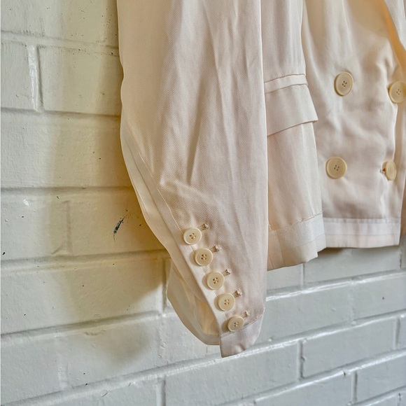 Maison Blanche Inside Out Oversized Unisex Blazer in Ivory, SZ L (4) NWT! - Picture 3 of 11